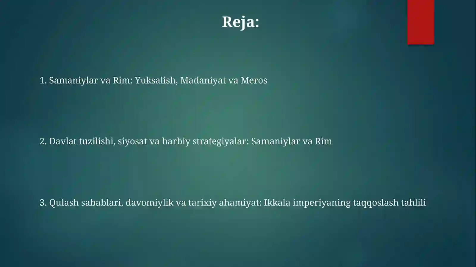 Samaniylar va Rim imperiyasi 2