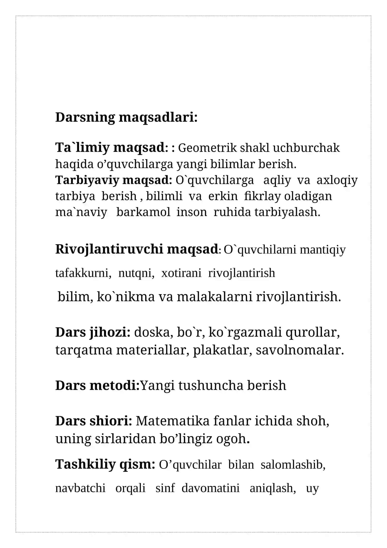 Uchburchak, uning elementlari va peremetri 2