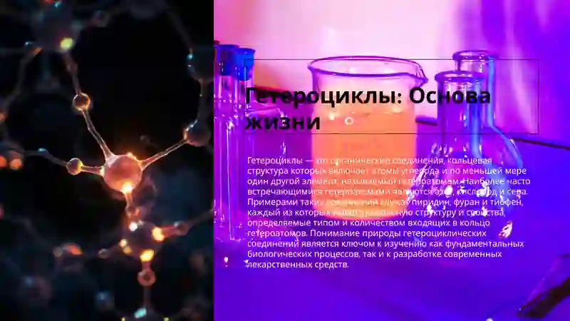 Гетероциклы: Основа жизни 2
