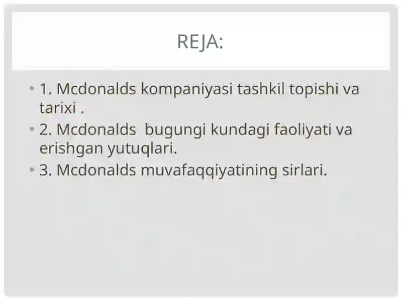 Mcdonald's 2