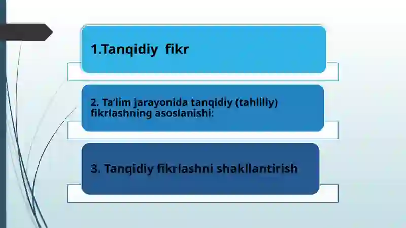 Tanqidiy Fikrlashni Shakllantirish Texnologiyasi 2