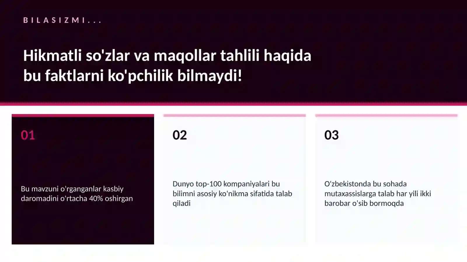 Hikmatli so'zlar va maqollar tahlili 2