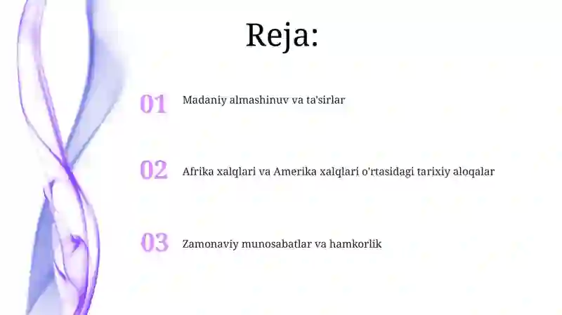 Afrika xalqlari va Amerika xalqlari 2