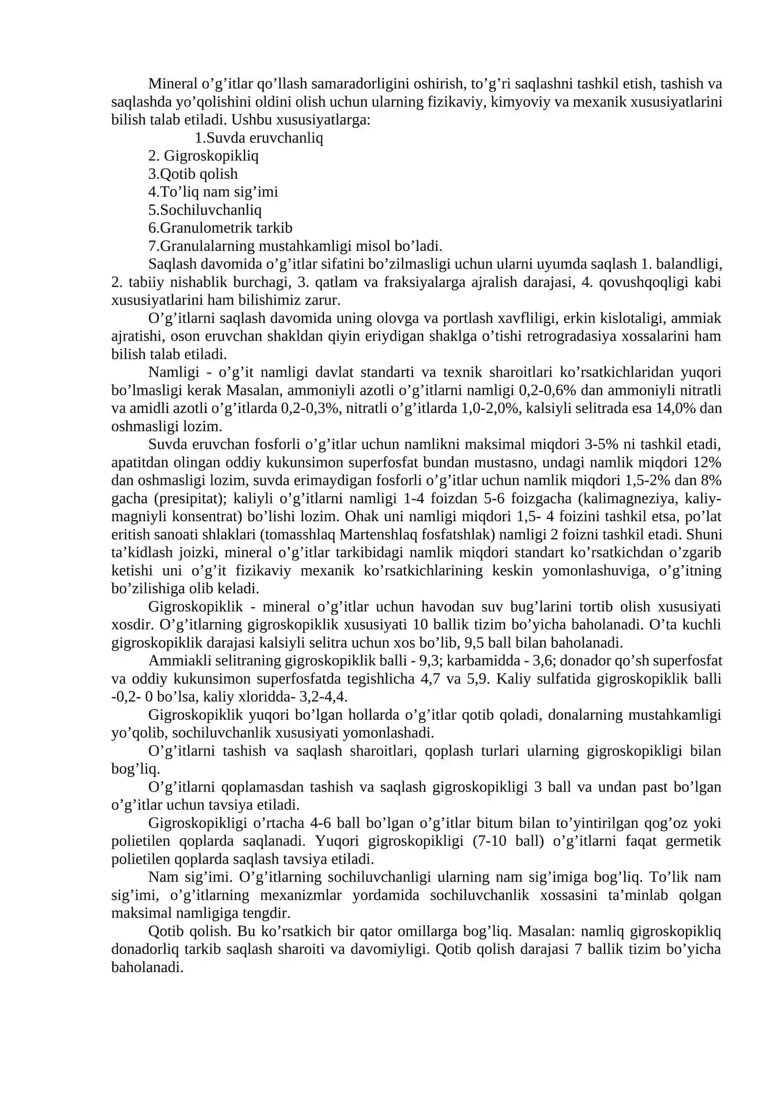 Azotli o’g’itlar ishlab chiqarish va ularni turlari. Nitratli o’g’itlar. Ammoniyli va ammiakli o’g’itlar. Ammoniy nitratli o’g’itlar. Amidli o’g’itlar 2