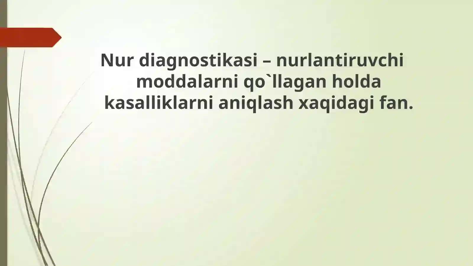 Nur tashxisi usullari 2