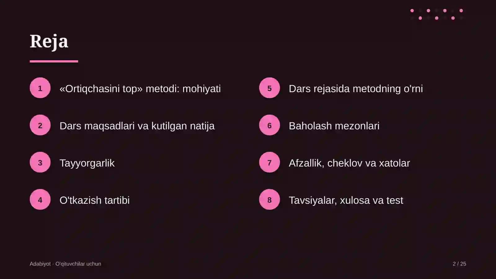 adabiyot darslarida ortiqchasini top metodidan foydalanish 5790 2
