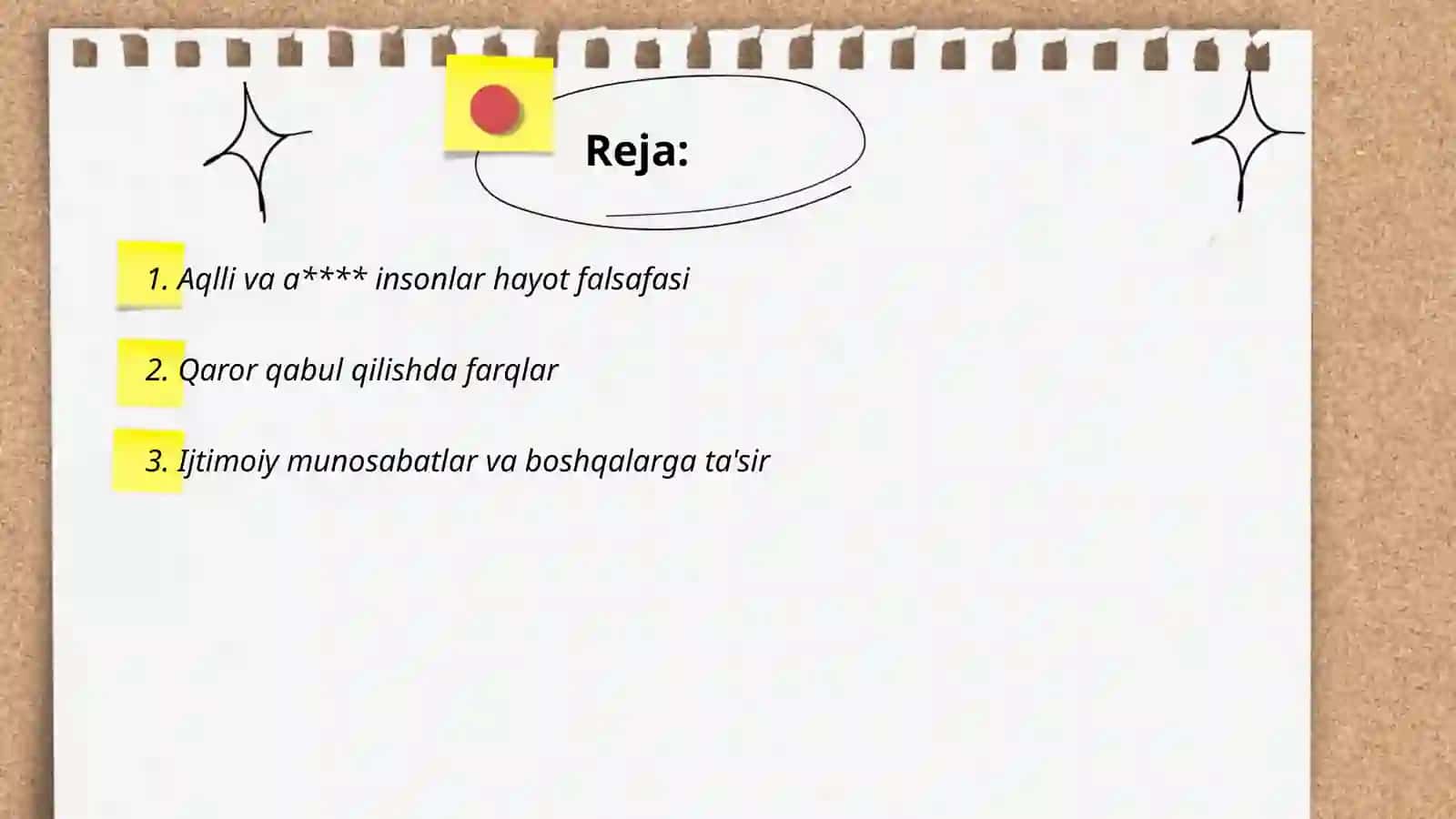 Aqlli va a**** insonlar hayot falsafasi 2