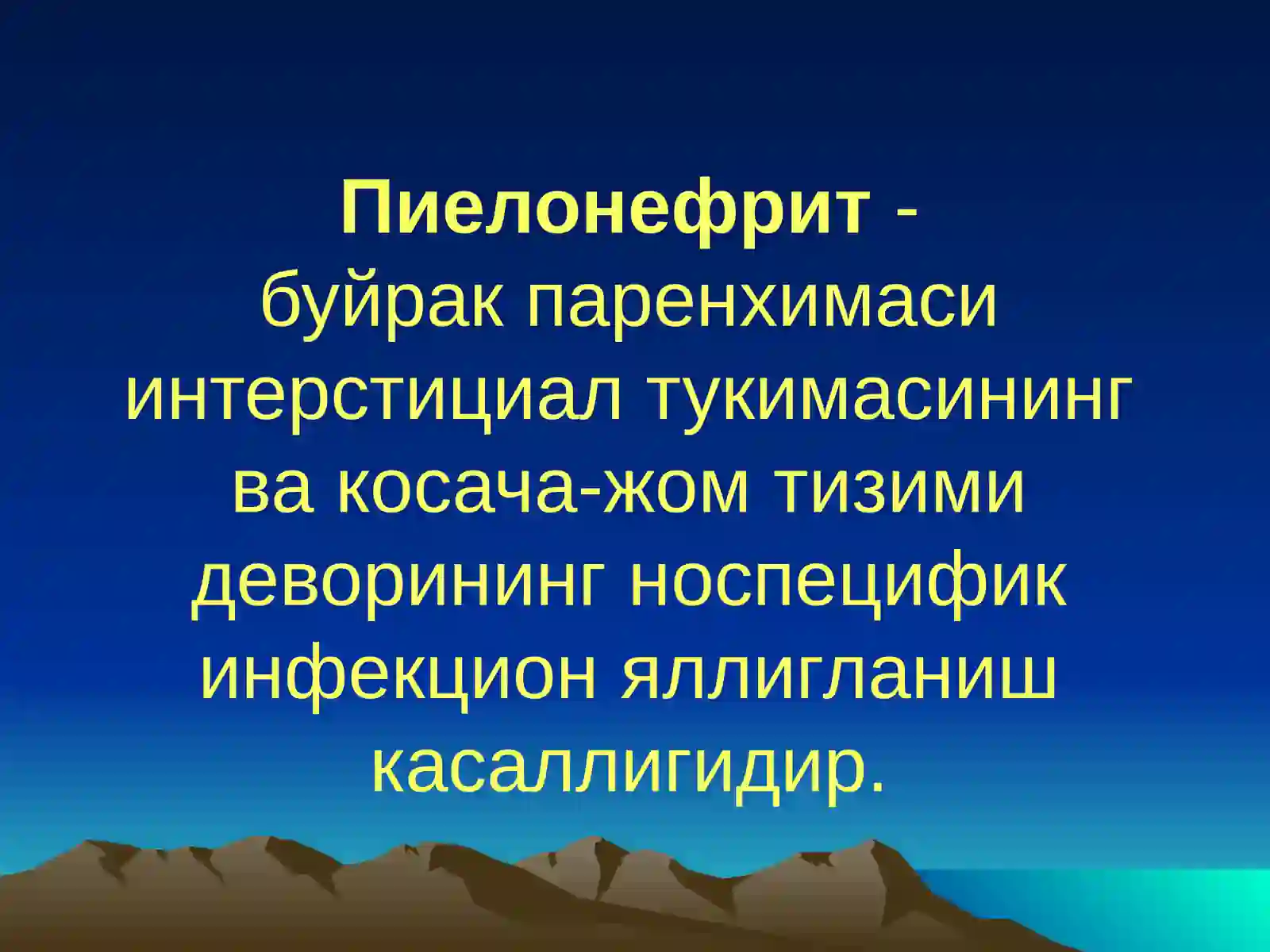 ПИЕЛОНЕФРИТ 2