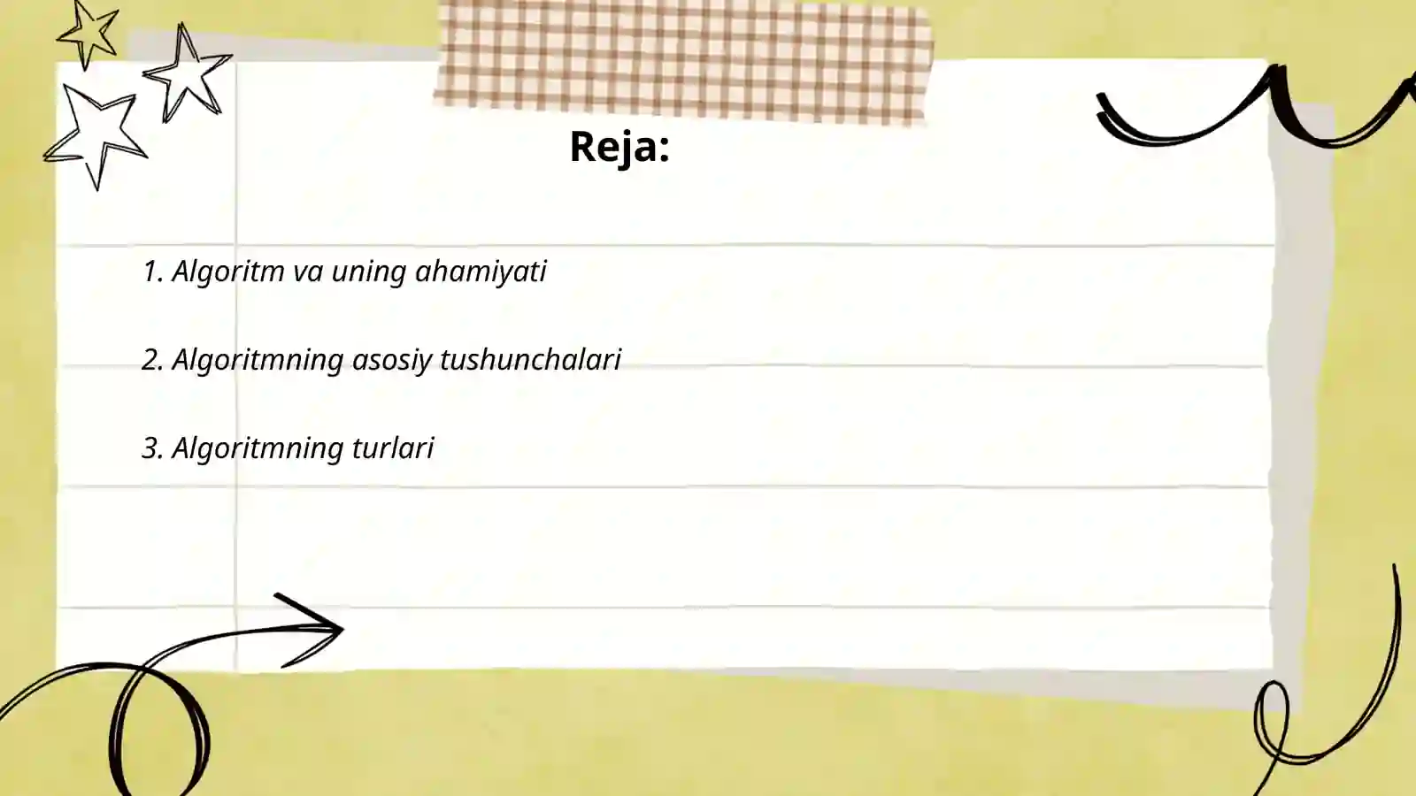 Algoritm va uning ahamiyati 2