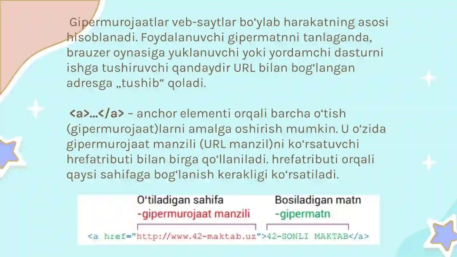 VEB-SAHIFAGA GIPERMUROJAAT VA IFRAME JOYLASHTIRISH 2