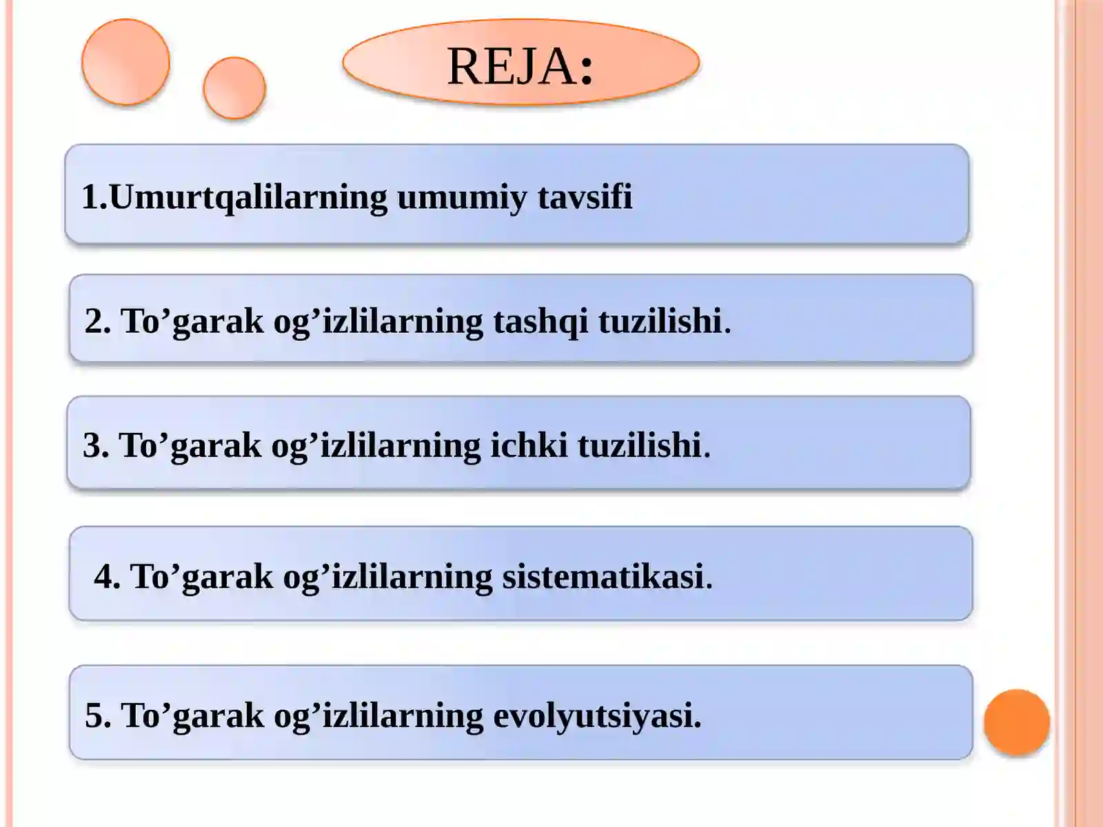 Umurtqalilarning kenja tipi 2