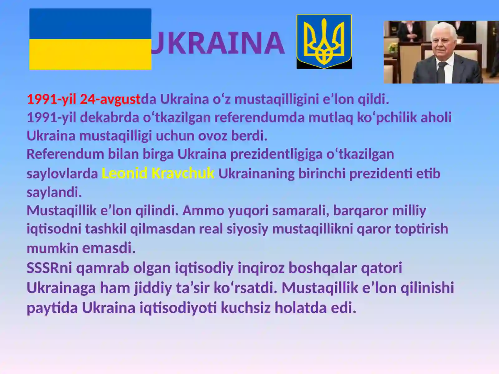 MAVZU. 1991 – 2017-YILLARDA 2