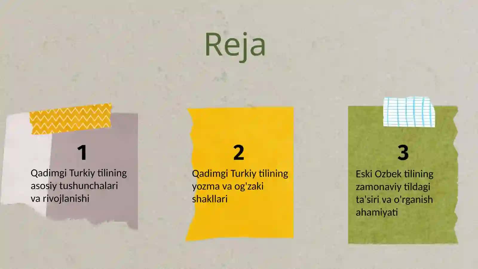 Qadimgi Turkiy tilini yozish va o'qish 2