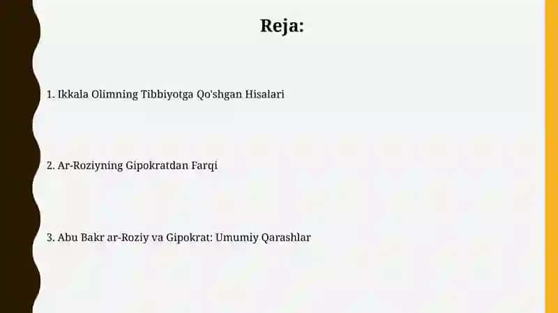 Abu Bakr Ar Roziy va Gippokratning Tibbiyotga Qo'shgan Hisolari 2