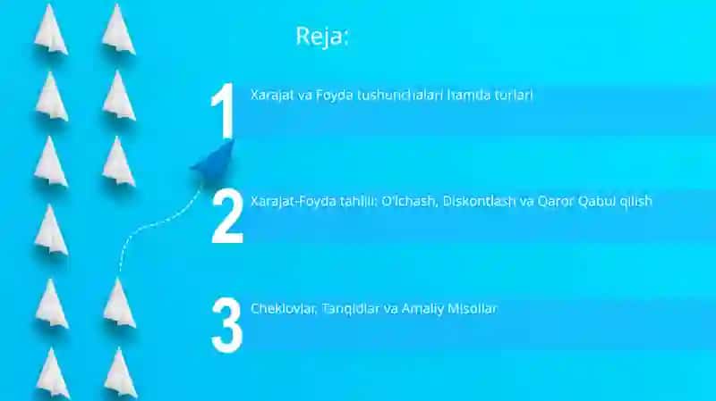 Xarajat va Foyda tushunchalari 2