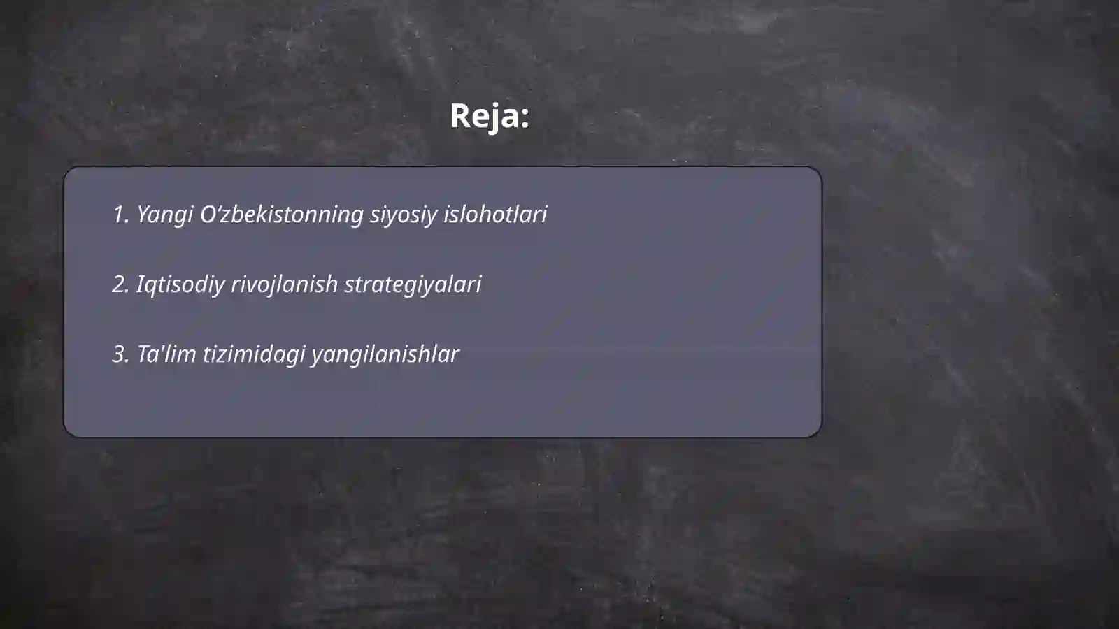 Yangi Oʻzbekiston tarixi 2