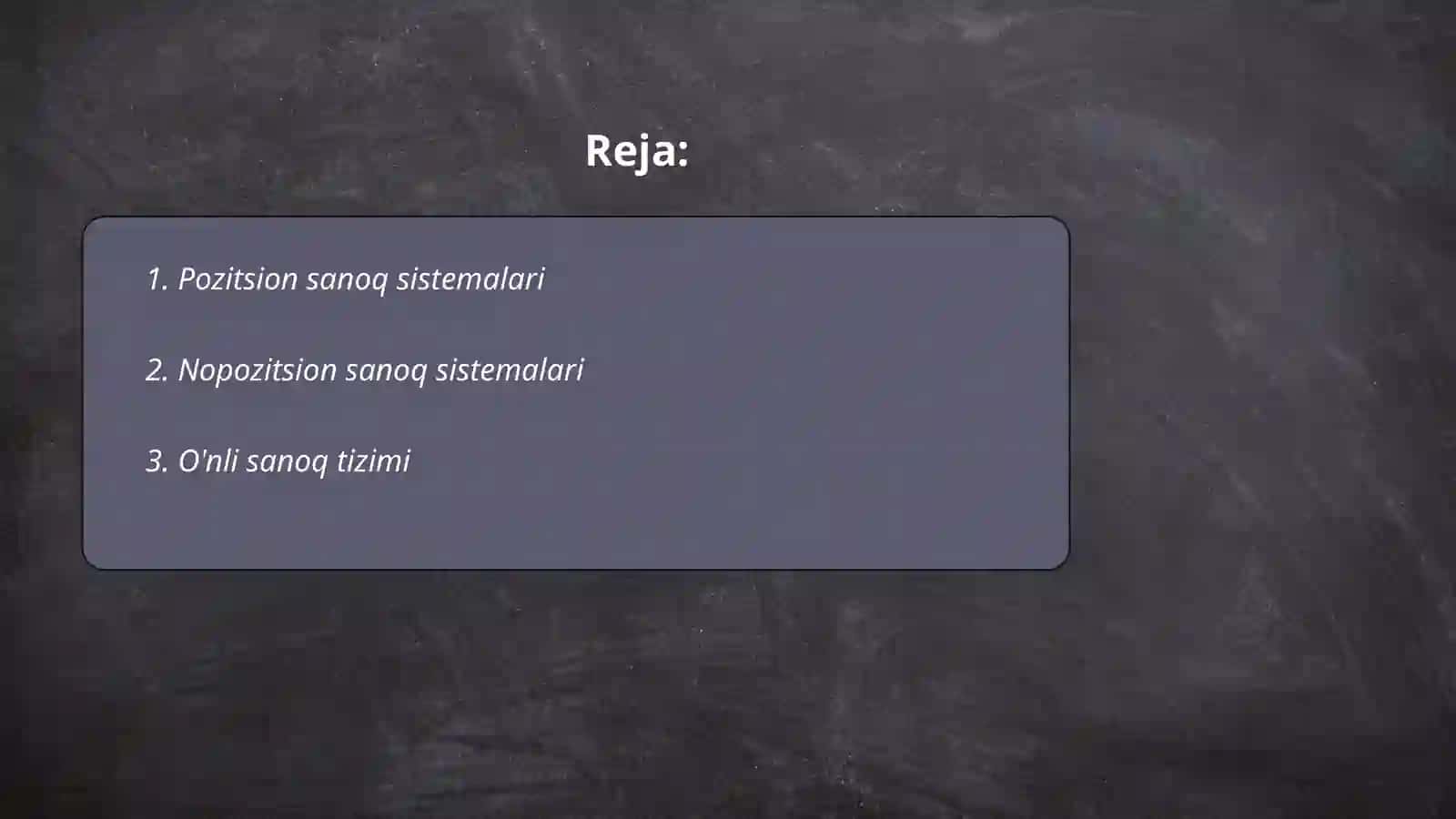 Pozitsion va nopozitsion sanoq sistemalari 2