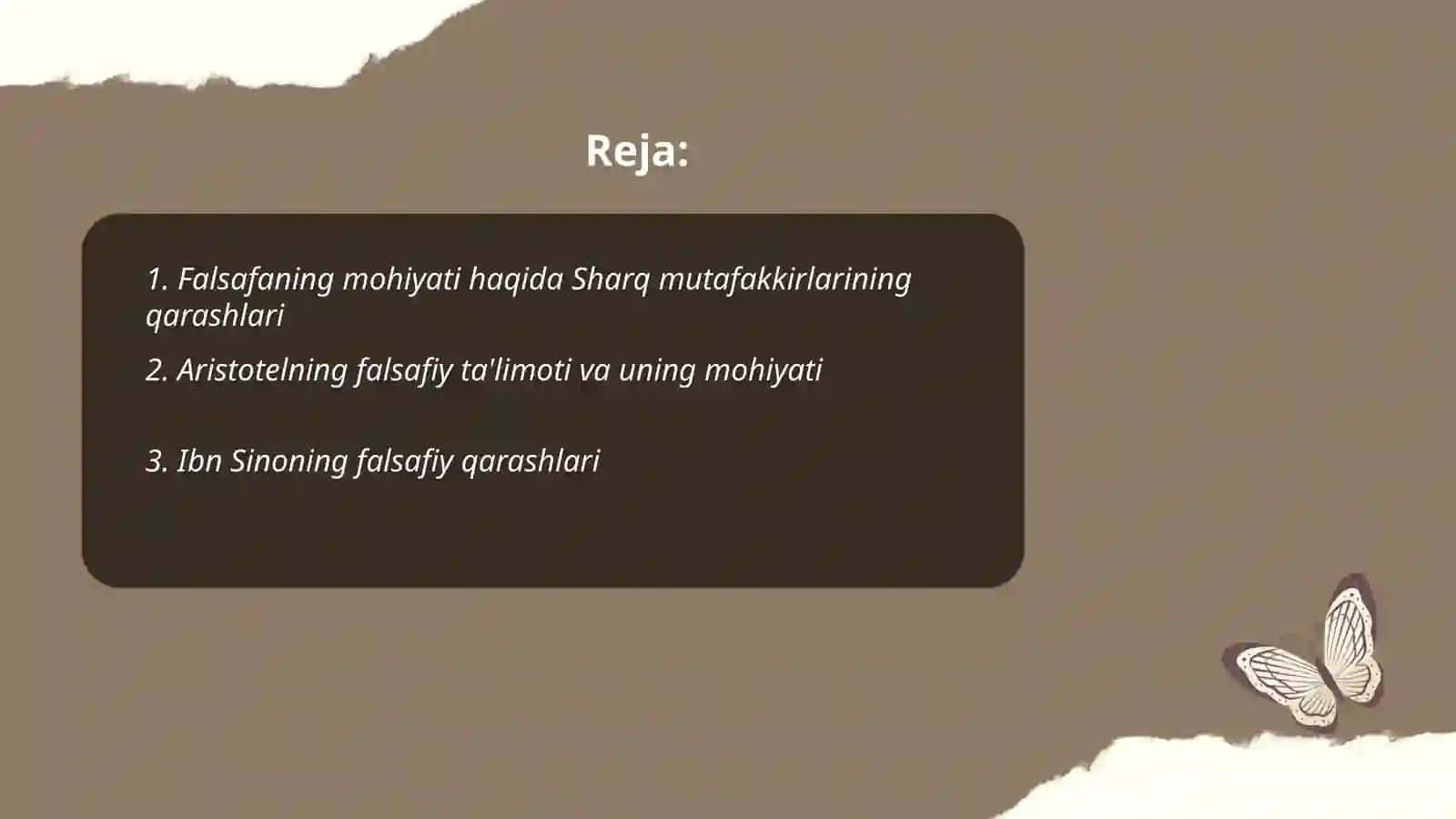 Falsafaning mohiyatiga oid Sharq va Ğarb mutafakkirlari 2