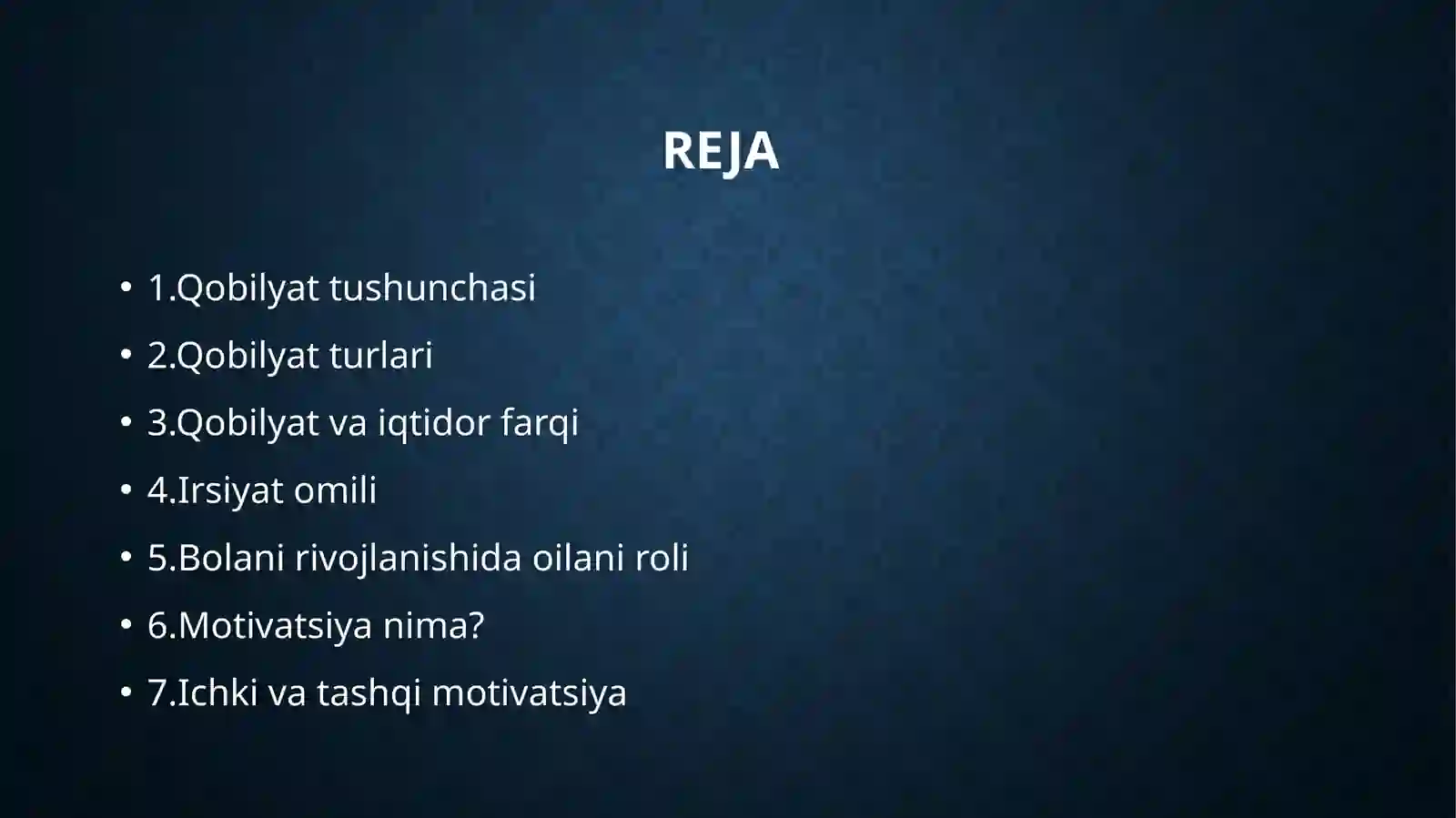 Inson qobiliyatining rivojlanishiga ta’sir qiluvchi omillar 2