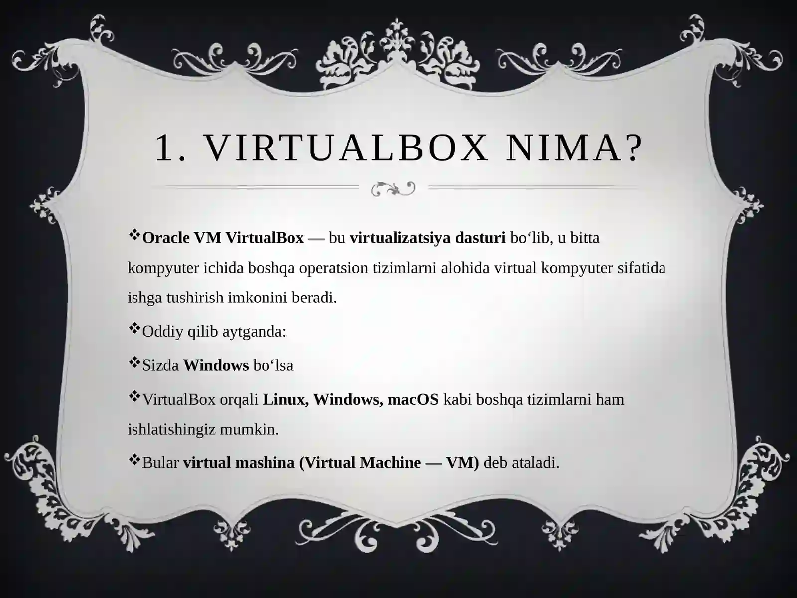 OracleVM Virtual Box dasturi 2