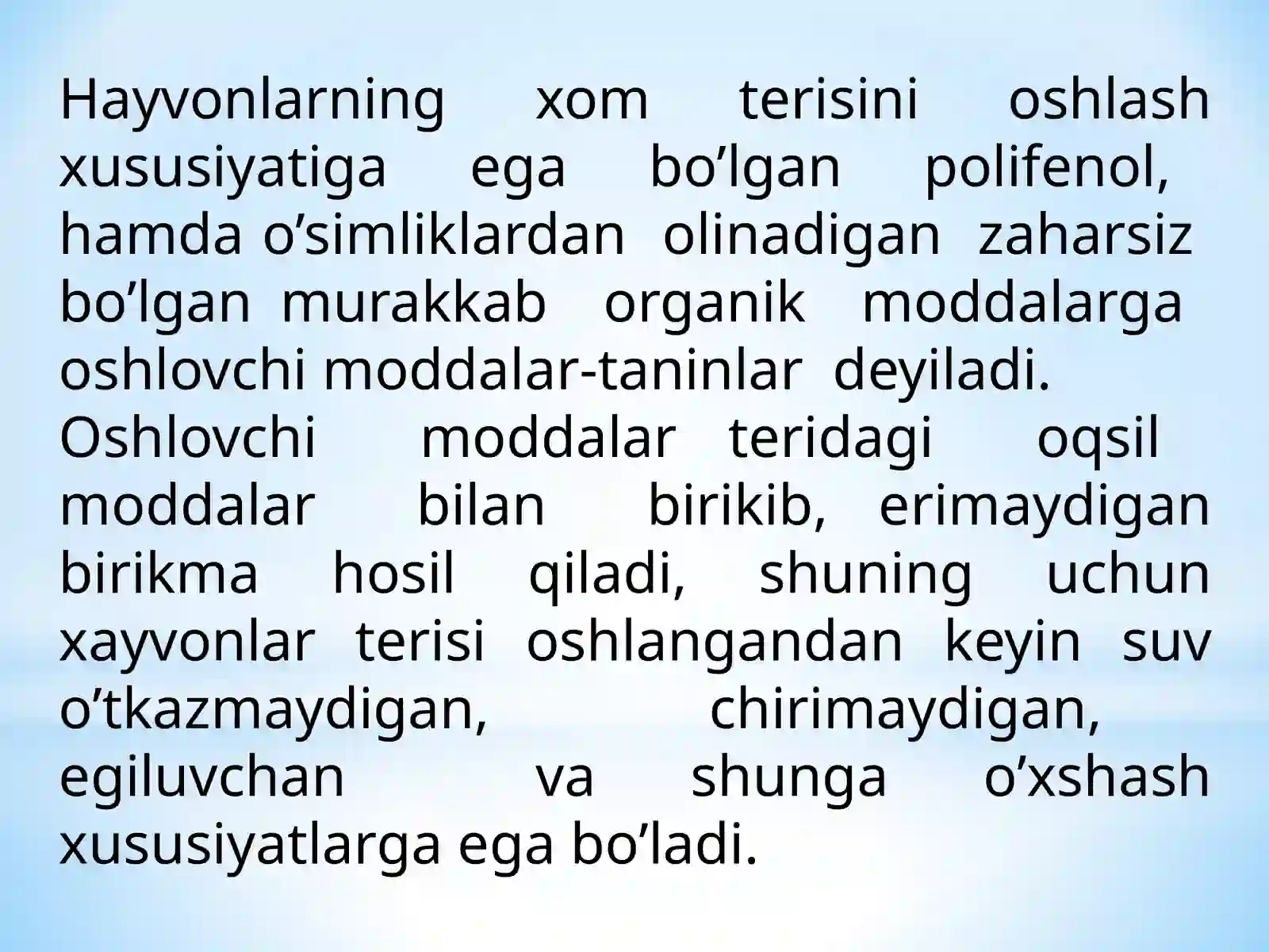 Oshlovchi moddalar 2