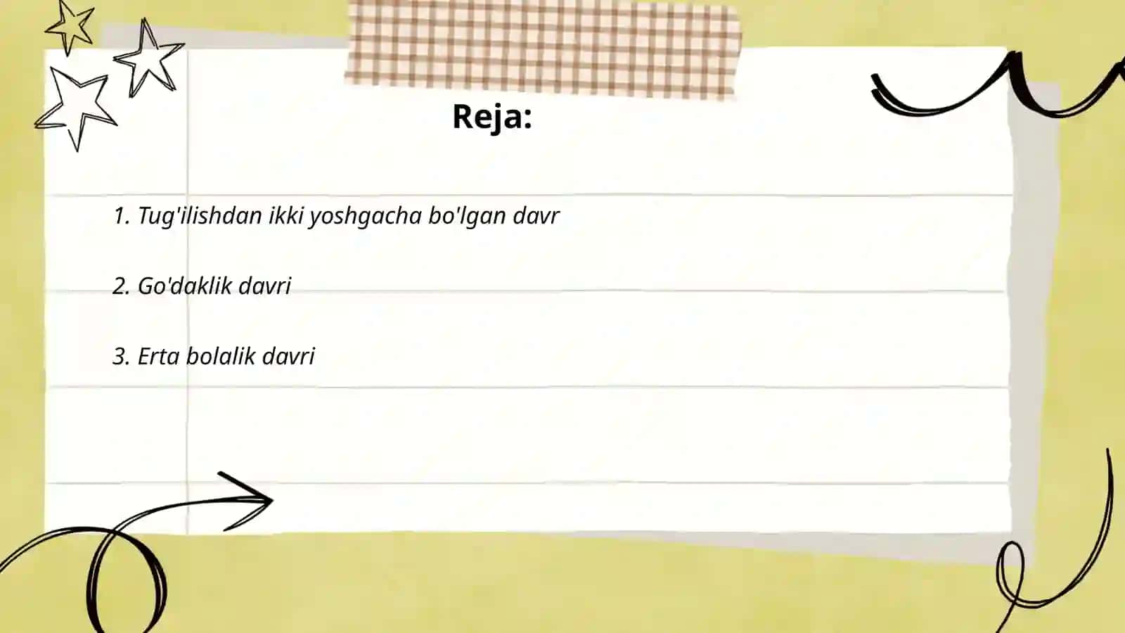 Psixologik rivojlanish bosqichlari 2