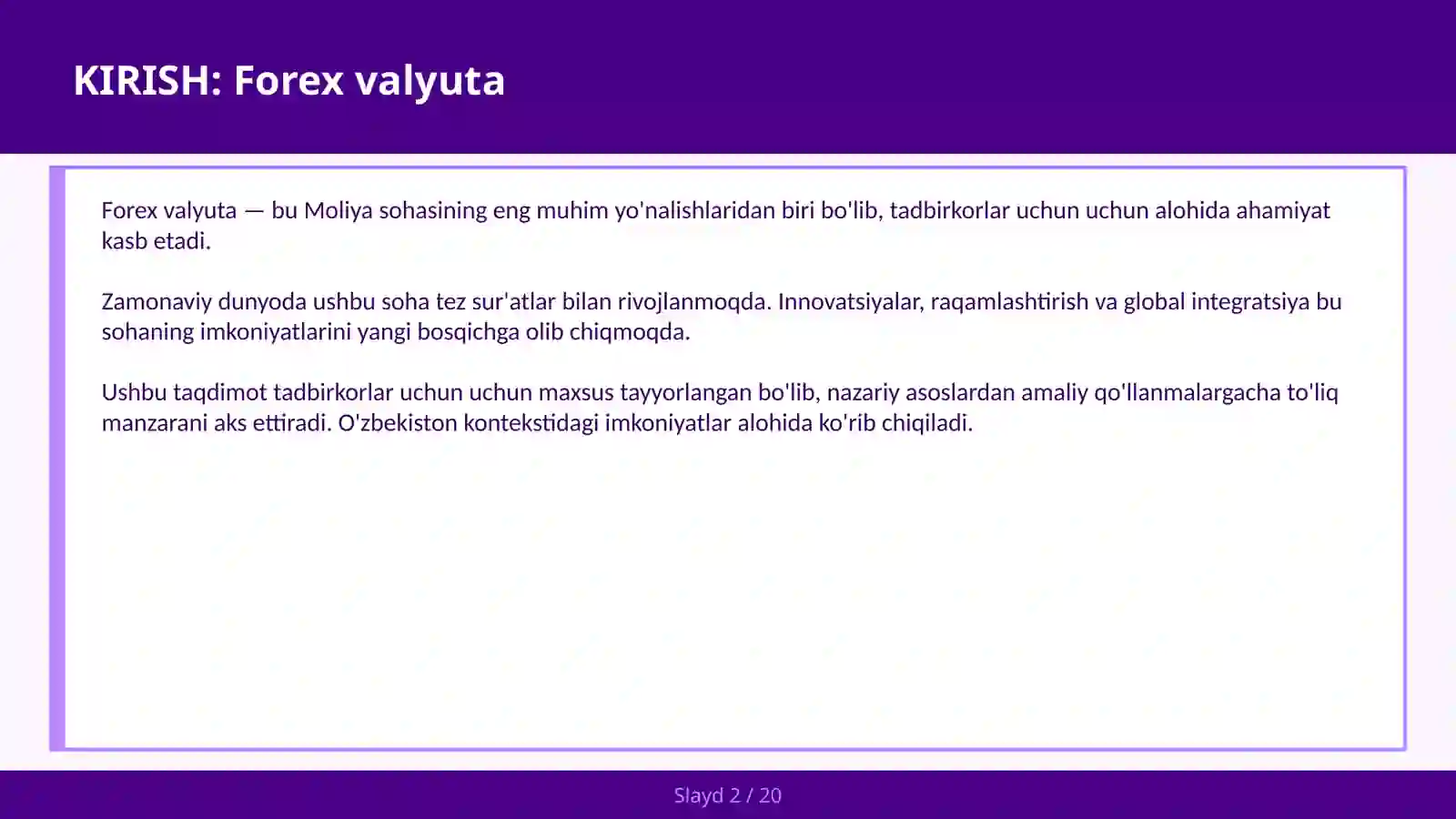 Forex valyuta 2