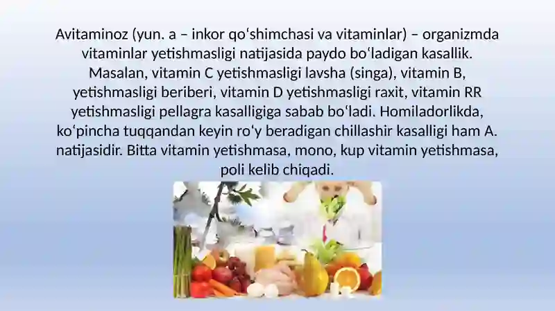 Nasliy avitaminozlar 2