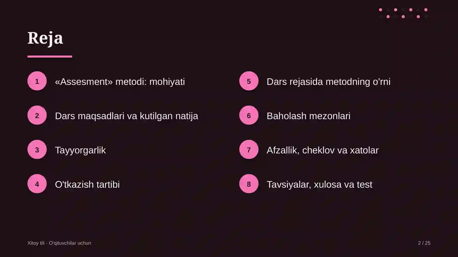 xitoy tili darslarida assesment metodidan foydalanish 9885 2