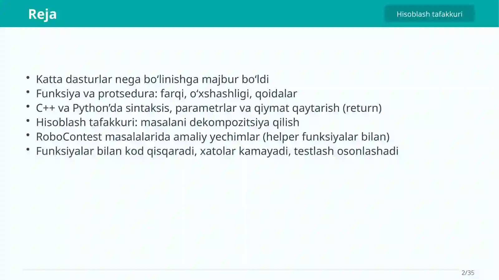 Hisoblash tafakkuri 2