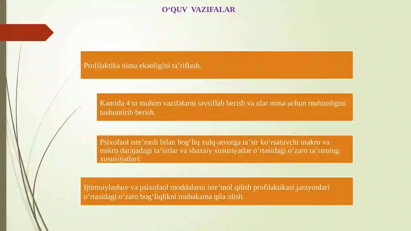 Psixofaol moddalarni iste’mol qilish profilaktikasi boʻyicha amaliyotchi mutaxassislar uchun Universaloʻquvkursi (UPC) 2