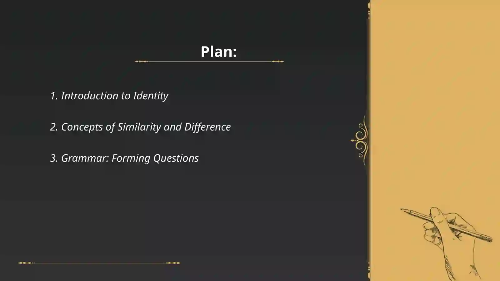 Lesson 1. Unit 1. Introductory lesson. IDENTITY 2