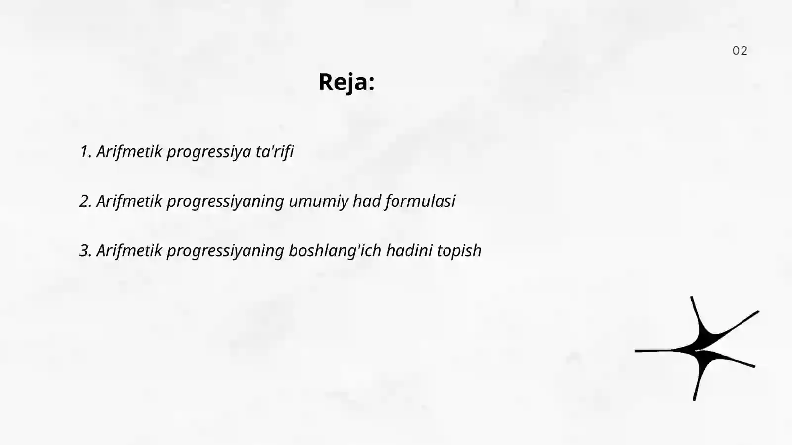 Arifmetik progressiya 2
