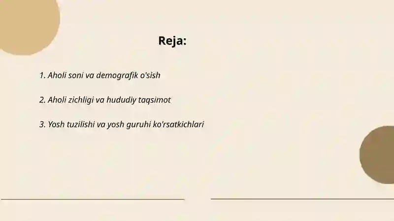 Aholi statistikasi 2