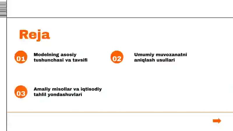 Bir davrli raqobat modelidagi umumiy muvozanat 2