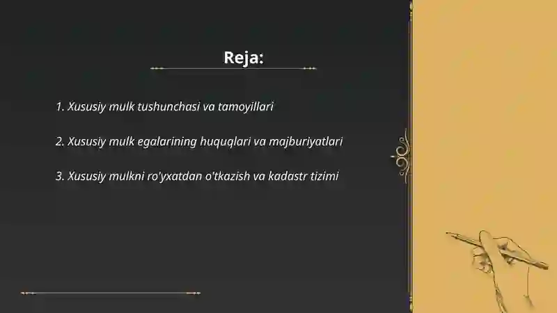 Xususiy mulk 2