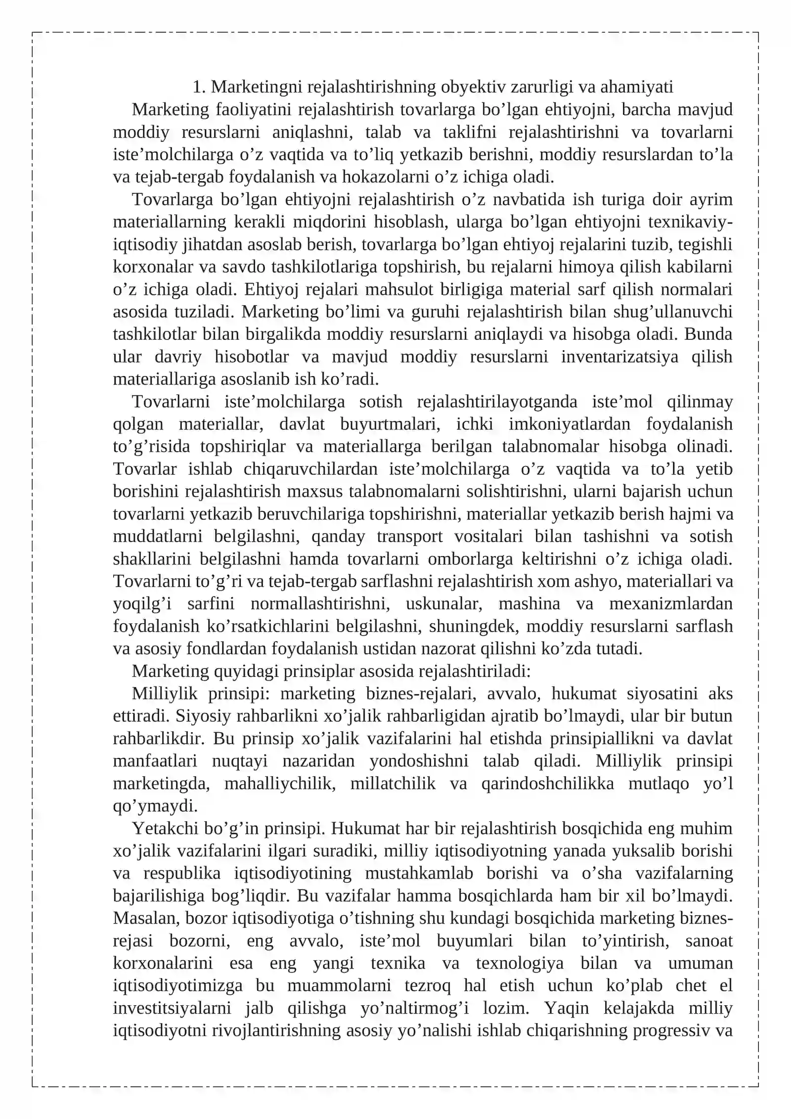 Marketing – biznes rejasi 2