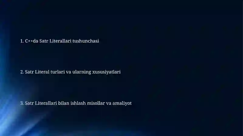 C++da Satriy Kattaliklar 2