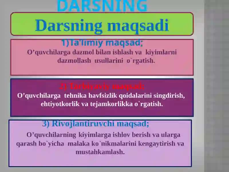 DAZMOL VA DAZMOLLASH USULLARI 2