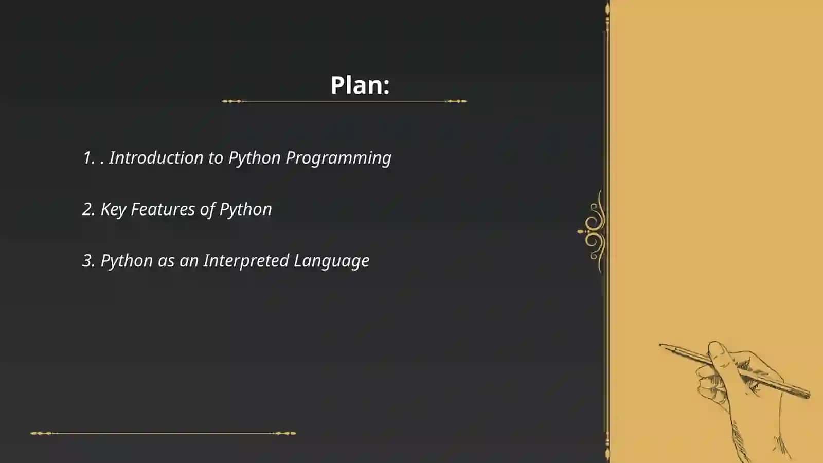 Python Programming Objectives 2