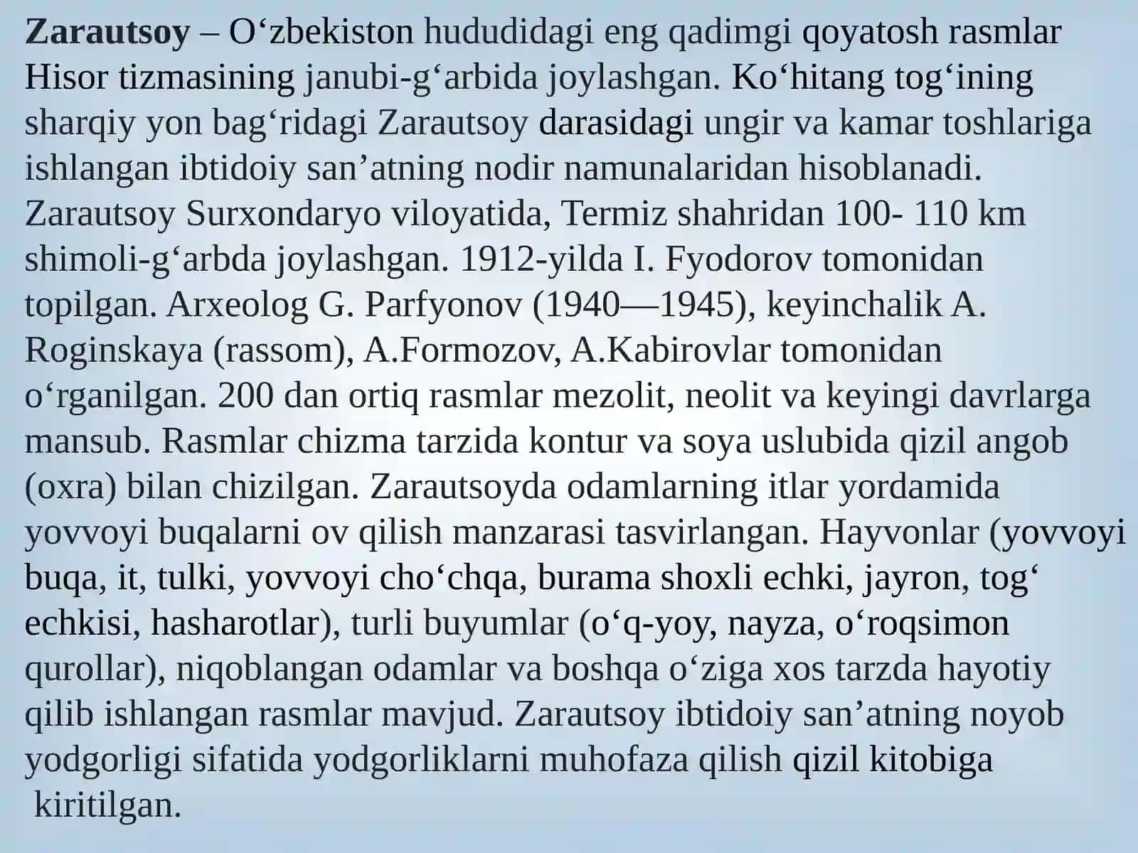 O‘zbekiston tasviriy san’atida afsona va rivoyatlarning ifodalanilishi 2