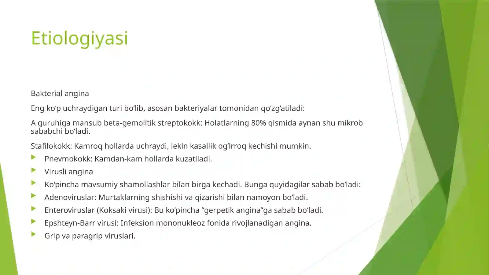 Angina (o‘tkirtonzillit) 2