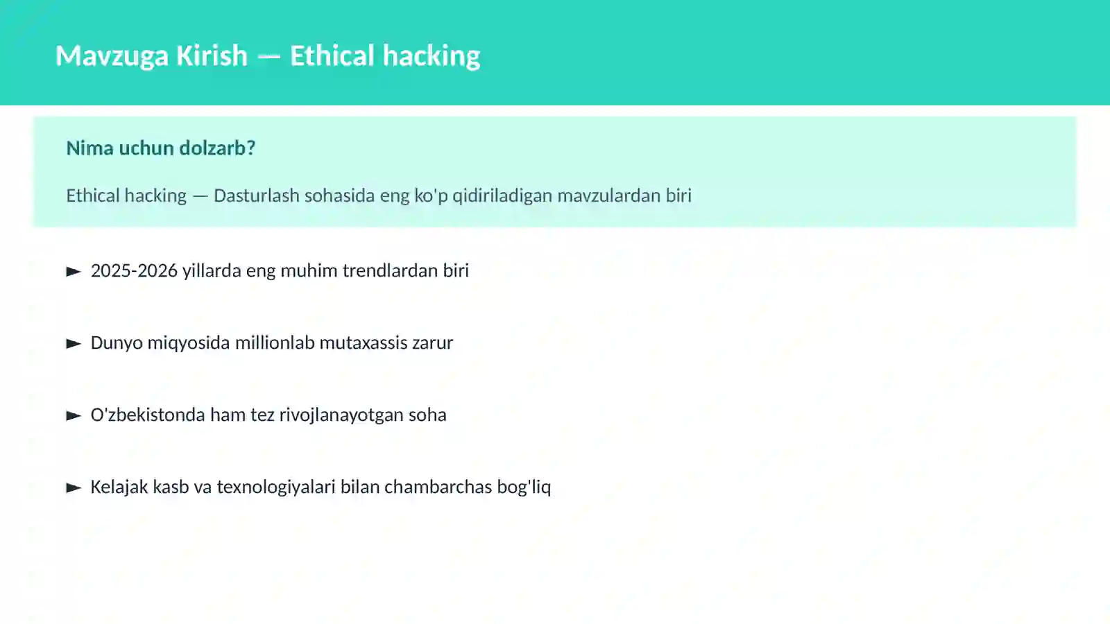 Ethical hacking 2