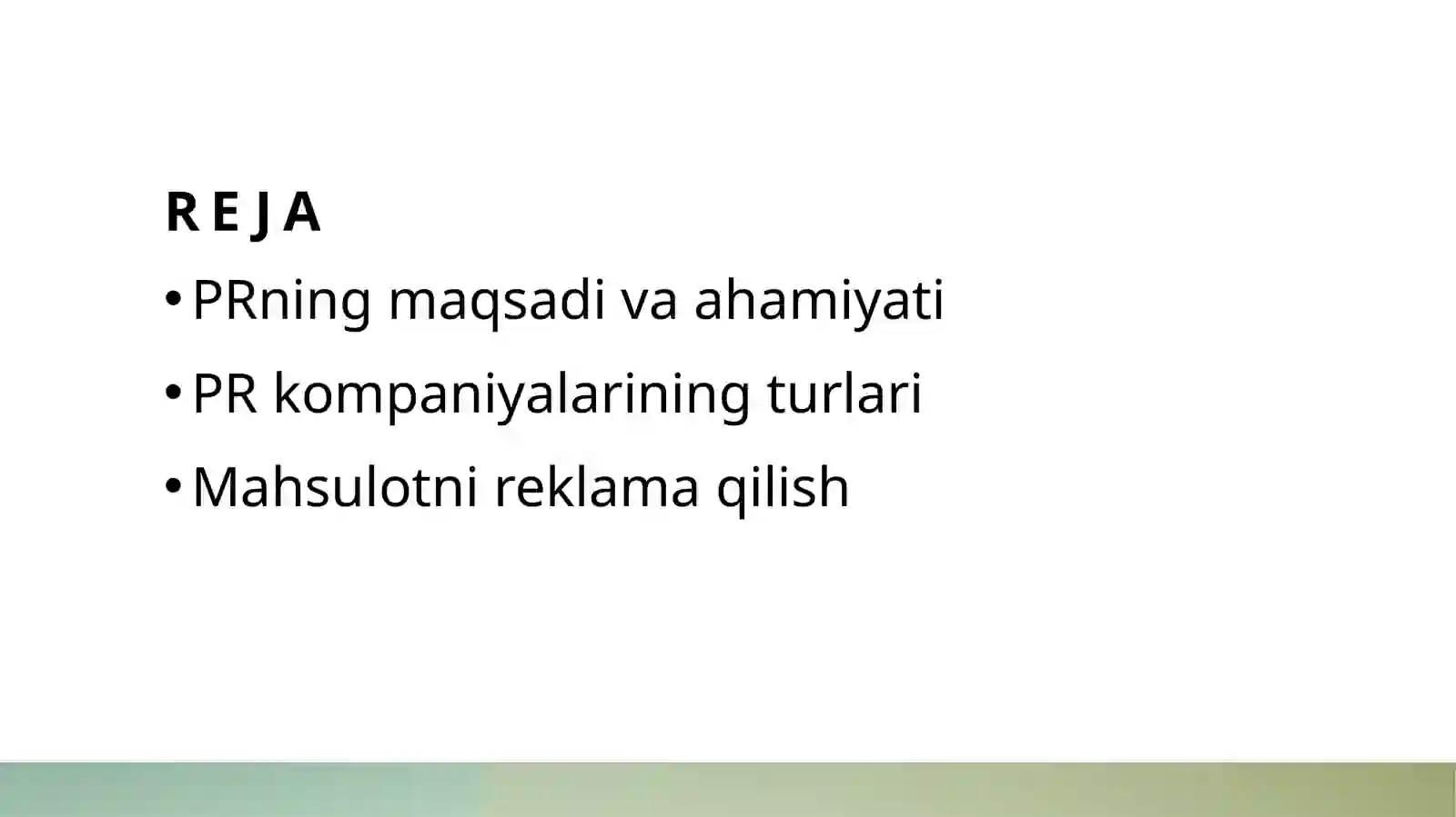 PR kompaniyalarining turlari 2