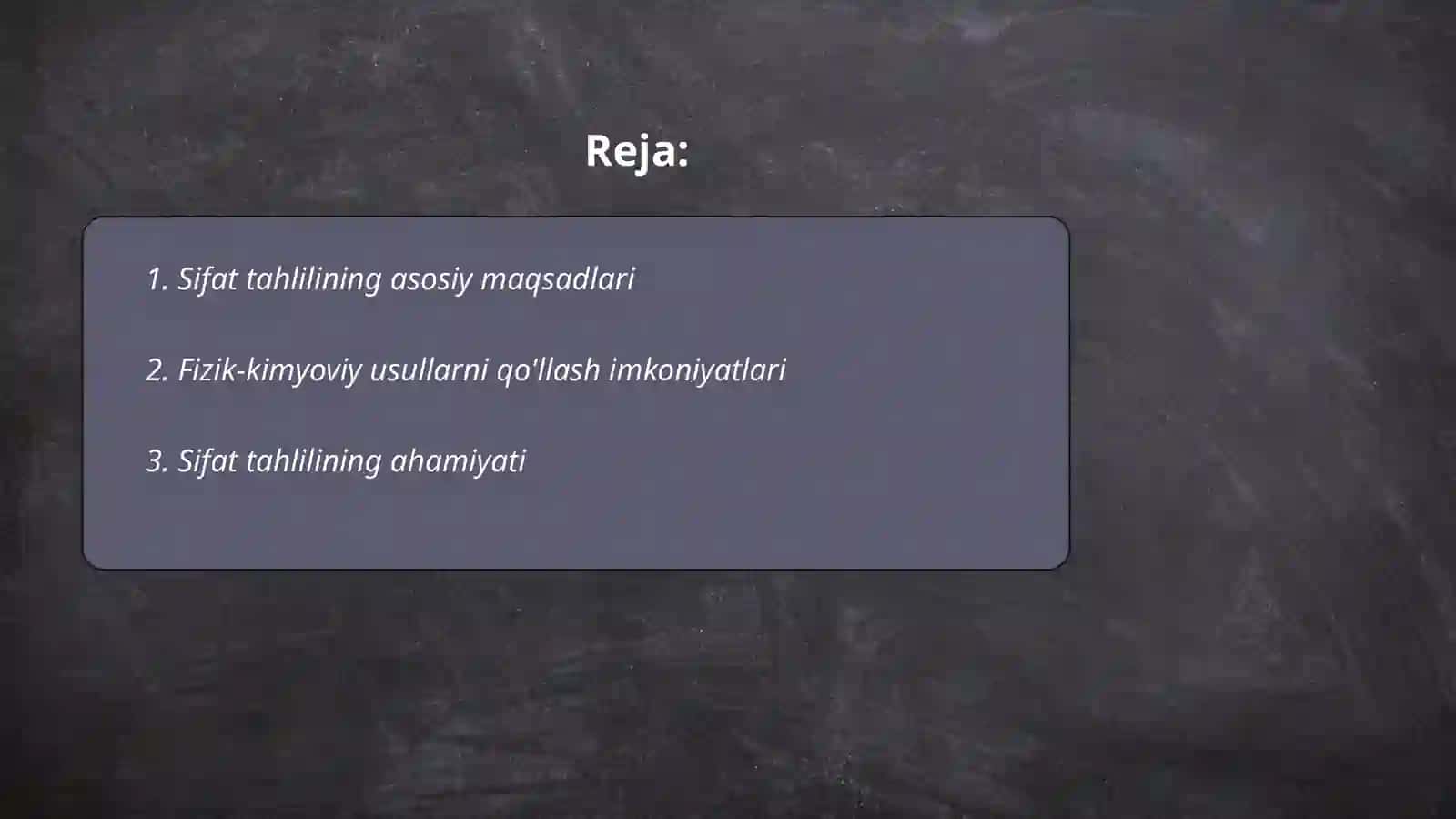 Sifat tahlilning maqsadi vazifalari fizik- kimyoviy usullari 2