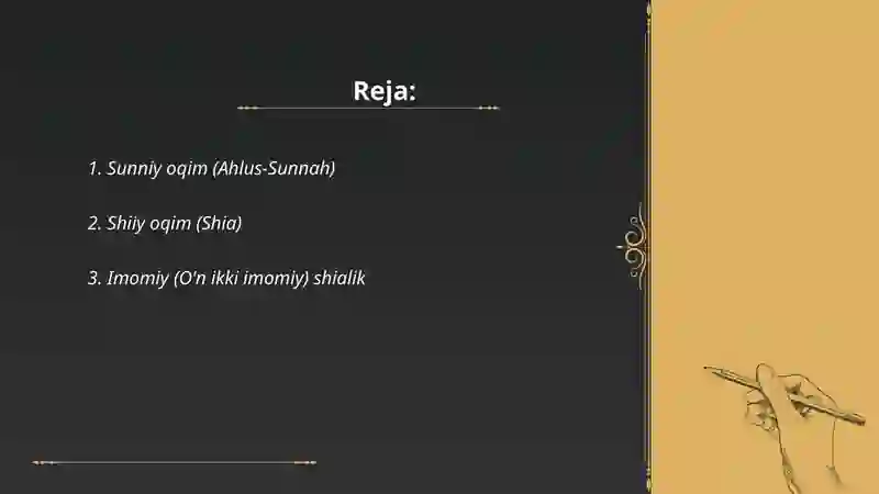 Islom dini oqimlari 2