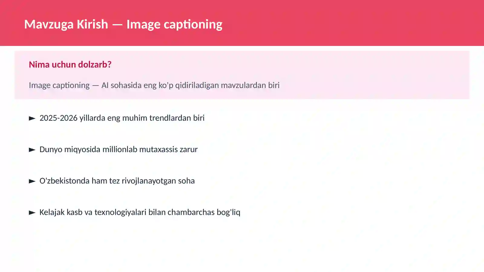 Image captioning 2
