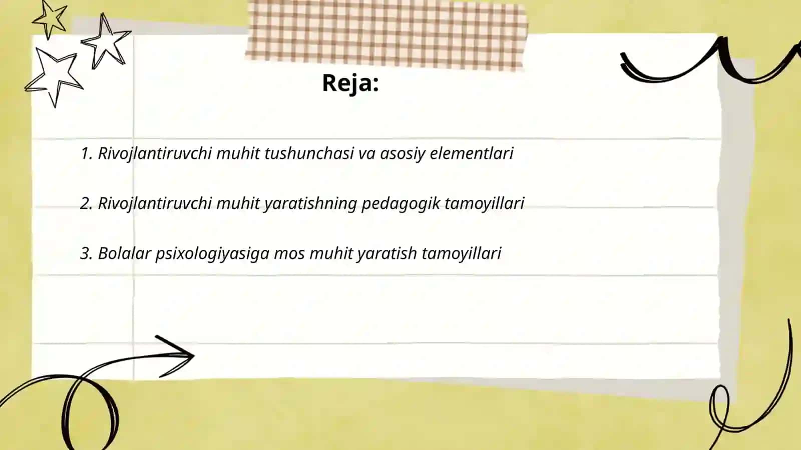 Rivojlantiruvchi muhit tushunchasi va uni yaratishning tamoyillari 2