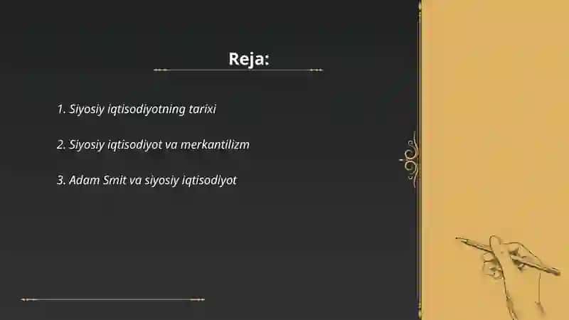 Siyosiy iqtisodiyotning yuzaga kelishi 2