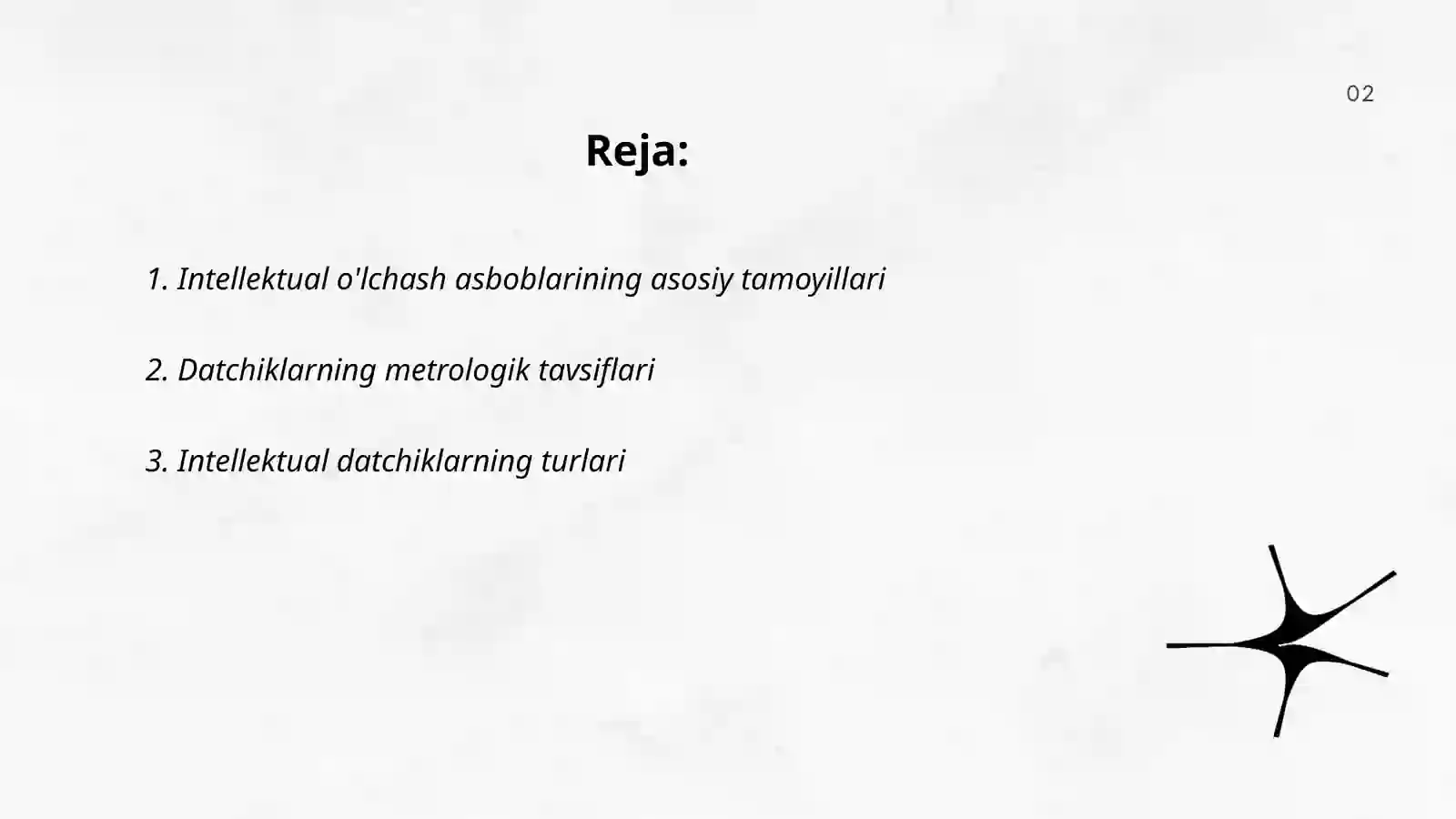 intellektual o'lchash asboblarining datchiklari va ularning metrologik tavsiflari 2